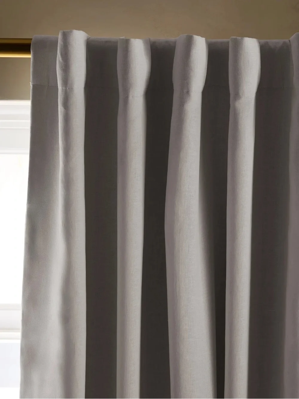 QUINCE 48x105 European Linen True Blackout Curtain White 8735